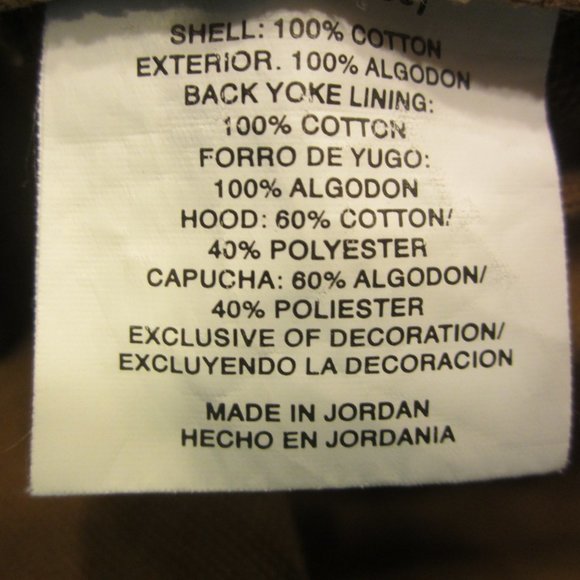 WRANGLER WORKWEAR CANVAS JACKET/SHIRT W/HOOD 2 POCKETS - Picture 8 of 9